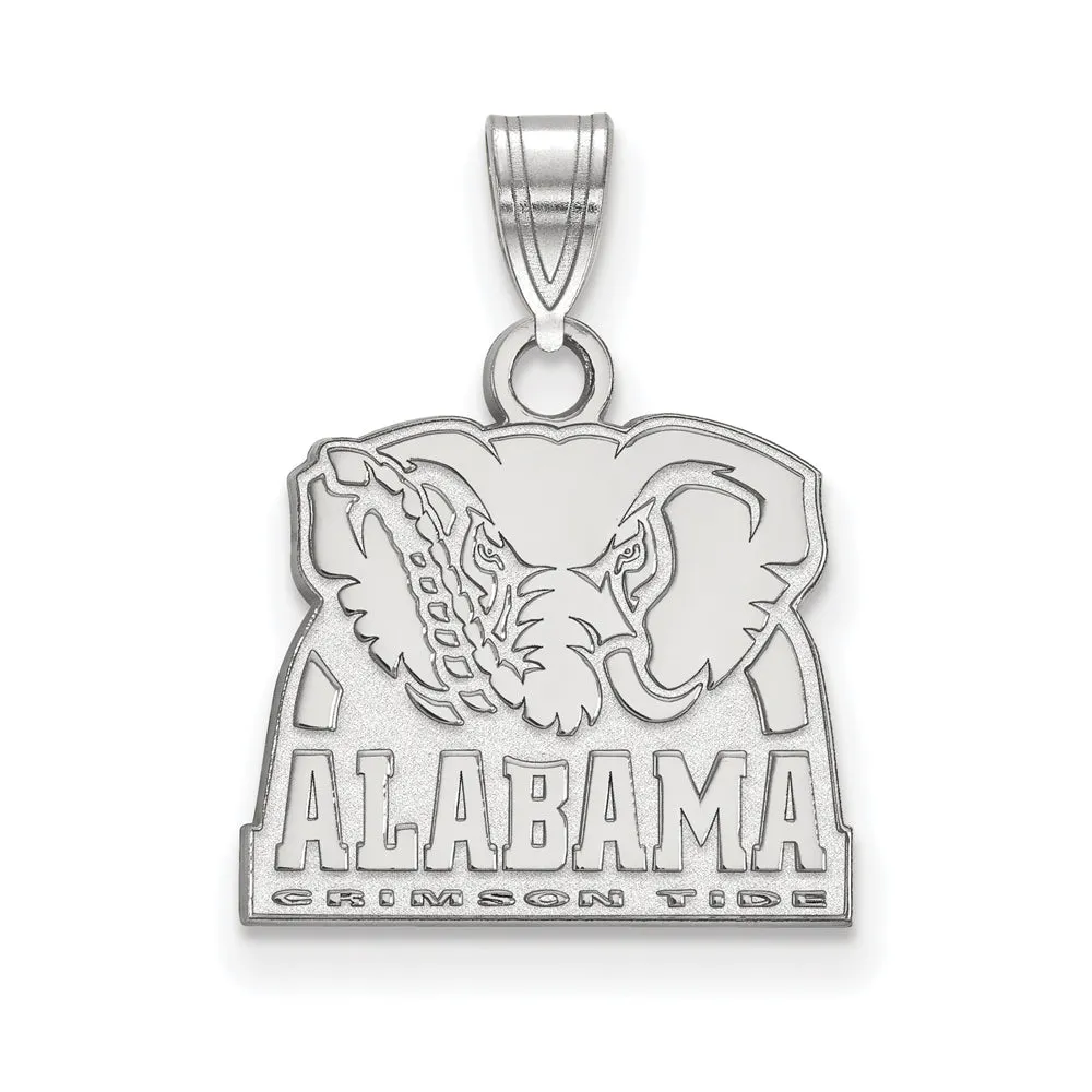 10k White Gold U. of Alabama Small Logo Pendant