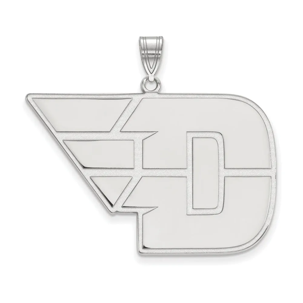 10k White Gold U of Dayton XL Pendant