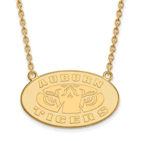 10k Yellow Gold Auburn U Large Pendant Necklace