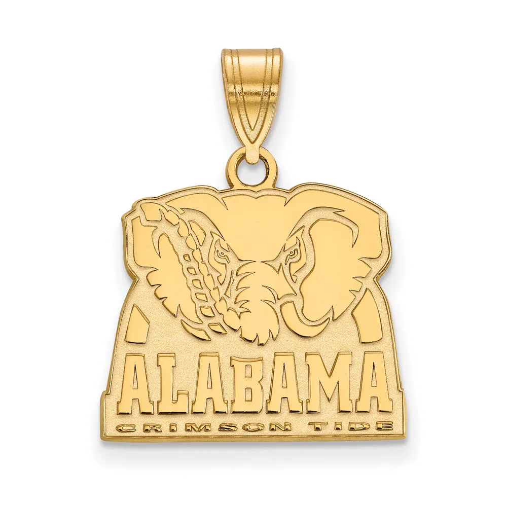 10k Yellow Gold U. of Alabama Medium Logo Pendant