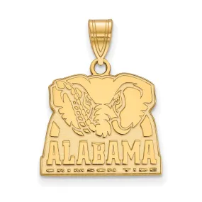 10k Yellow Gold U. of Alabama Medium Logo Pendant