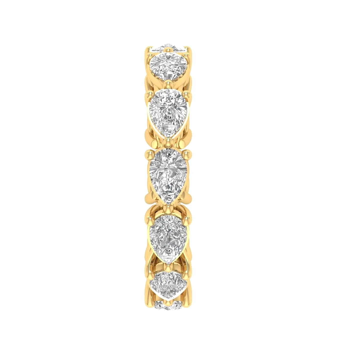 14K & 18K Gold Pear East West Diamond Eternity Ring