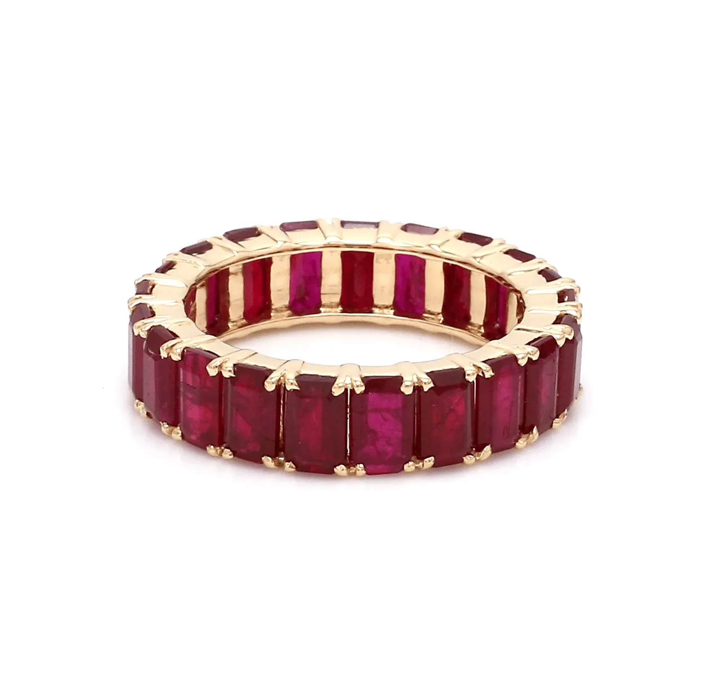 14K or 18K Gold Ruby Eternity Band