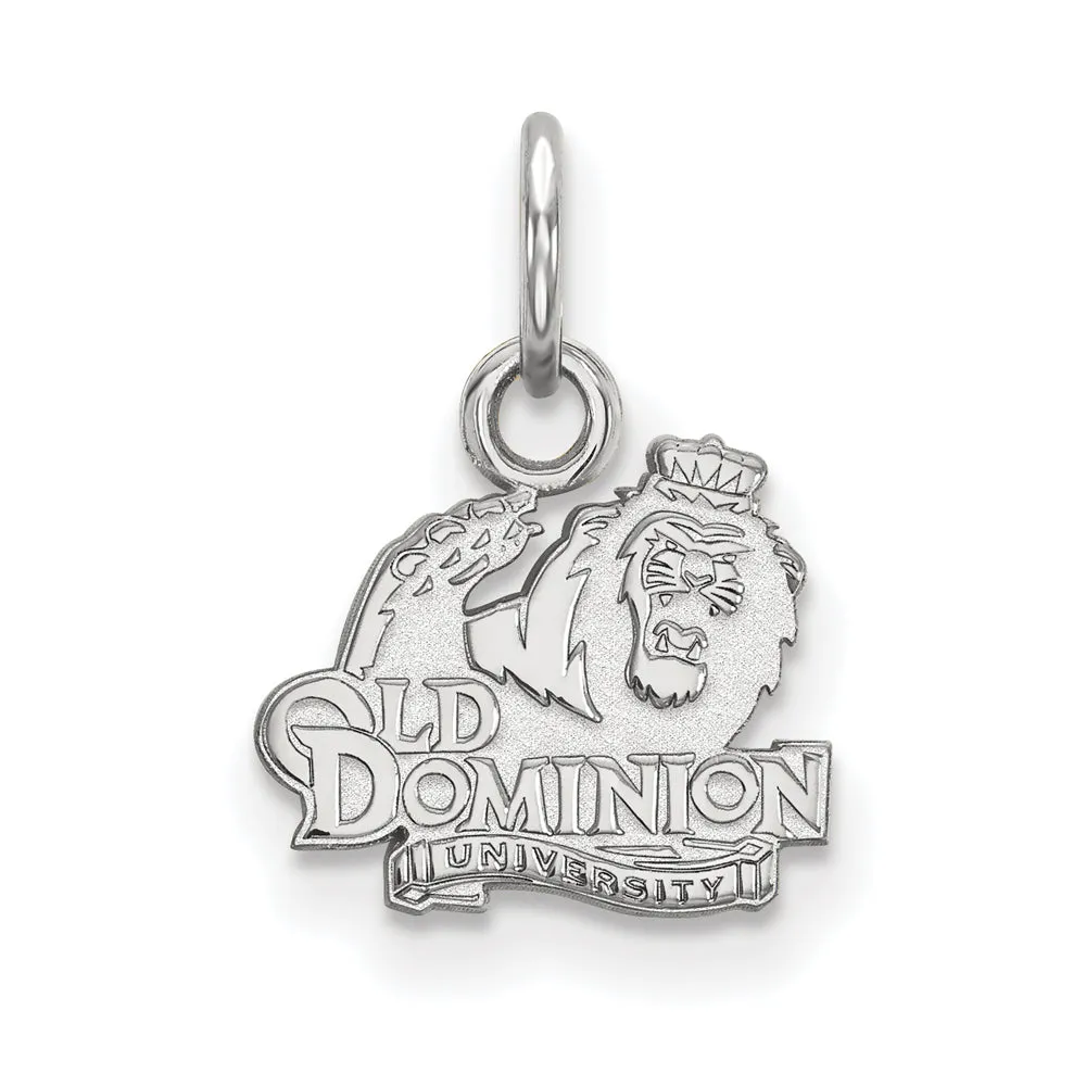 14k White Gold Old Dominion U. XS (Tiny) Charm or Pendant