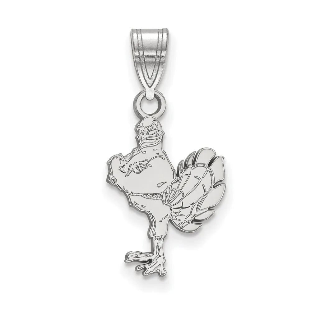 14k White Gold Virginia Tech Medium Mascot Logo Pendant