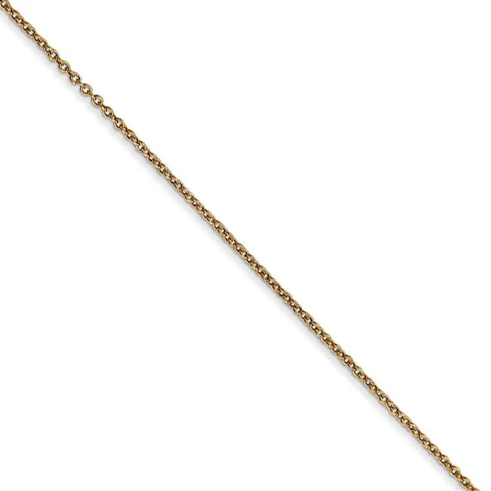 14k Yellow Gold, Alumni Small Elongated Number 51 Necklace