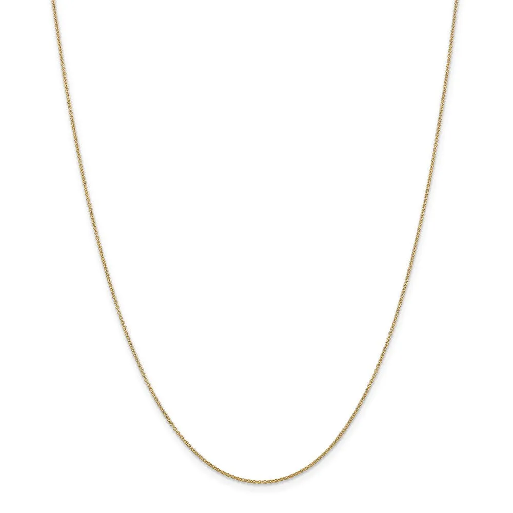 14k Yellow Gold, Alumni Small Elongated Number 51 Necklace