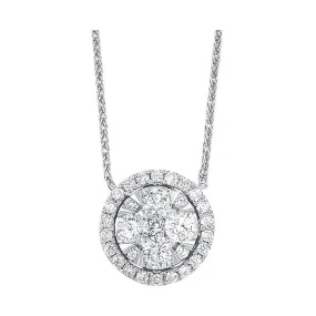 14KT WHITE GOLD DIAMOND (3/8CTW) NECKLACE