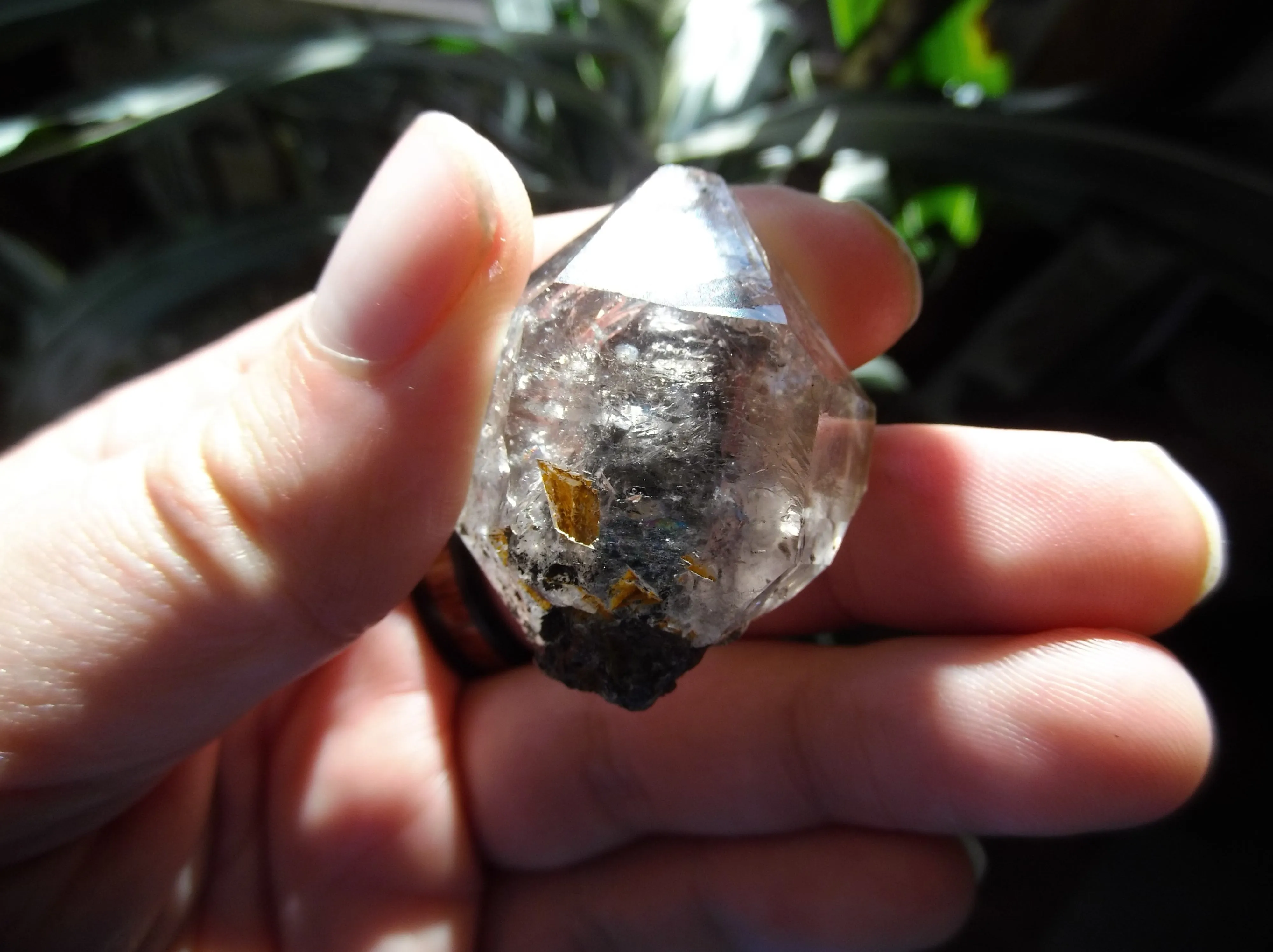 175ct HERKIMER DIAMOND SCEPTER WITH CRYSTAL INSIDE.