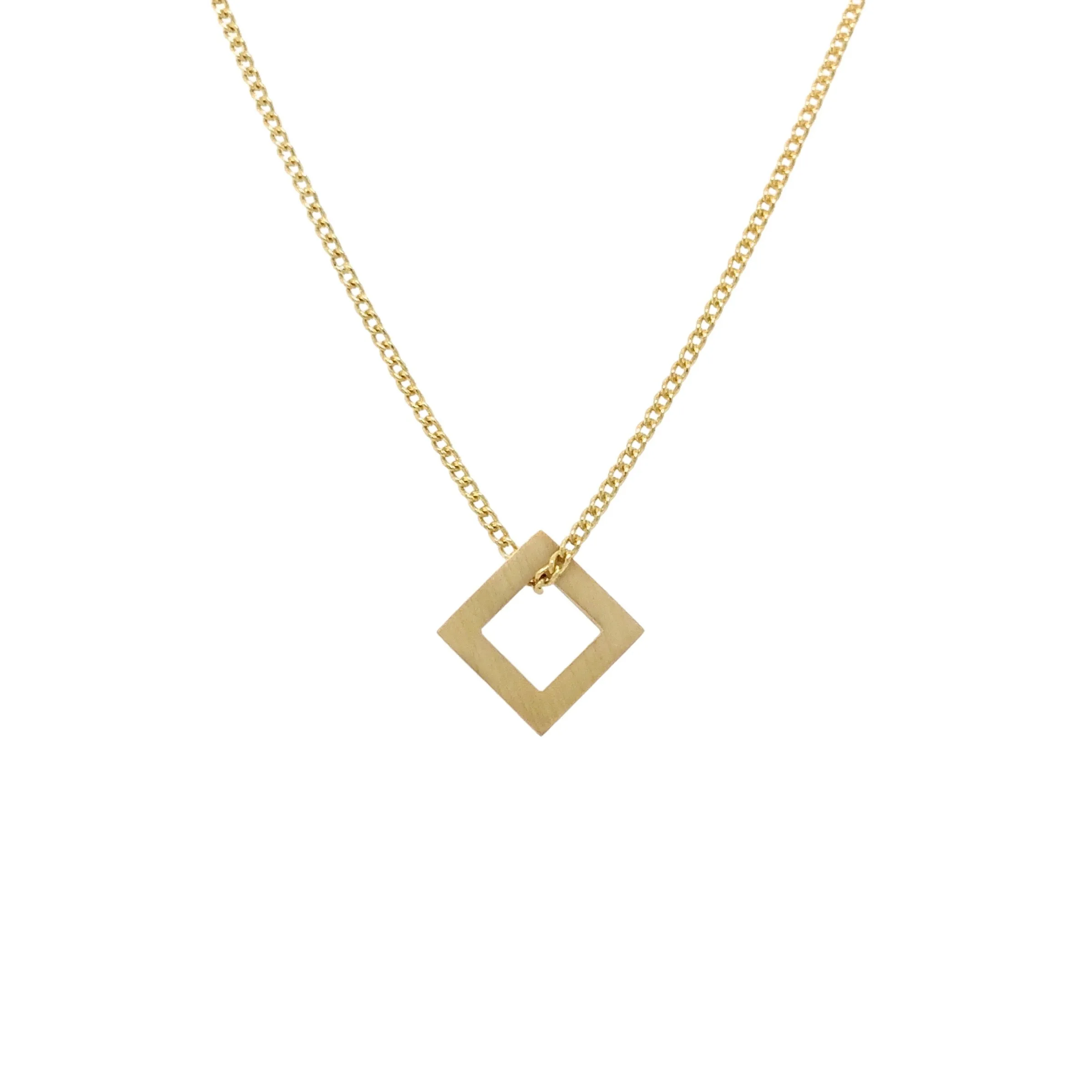 18ct Yellow Gold Tab Pendant - Cass Partington