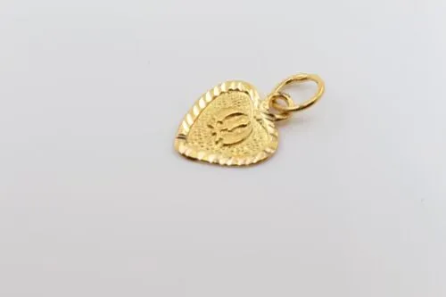 22k 22ct Solid Gold SIKH RELIGIOUS KHANDA ONKAR Pendant Diamond Cut p990 ns