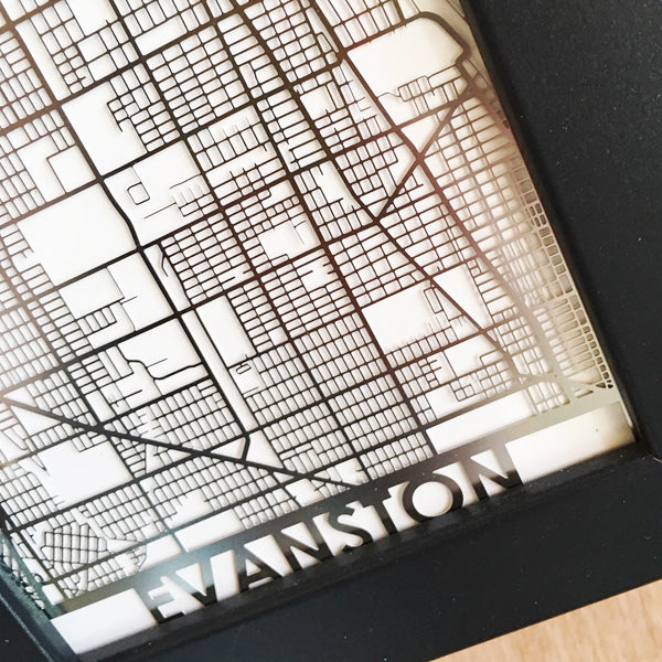 5 x 7 Evanston Map Art