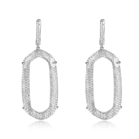 Adelia Earrings with Clear Crystal