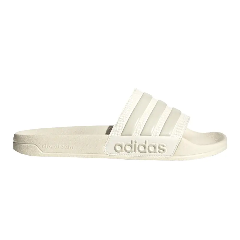 Adidas Adilette Shower Slides (Off White/Off White)