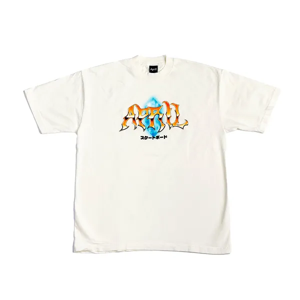 April Skateboarding T-Shirt - Off White