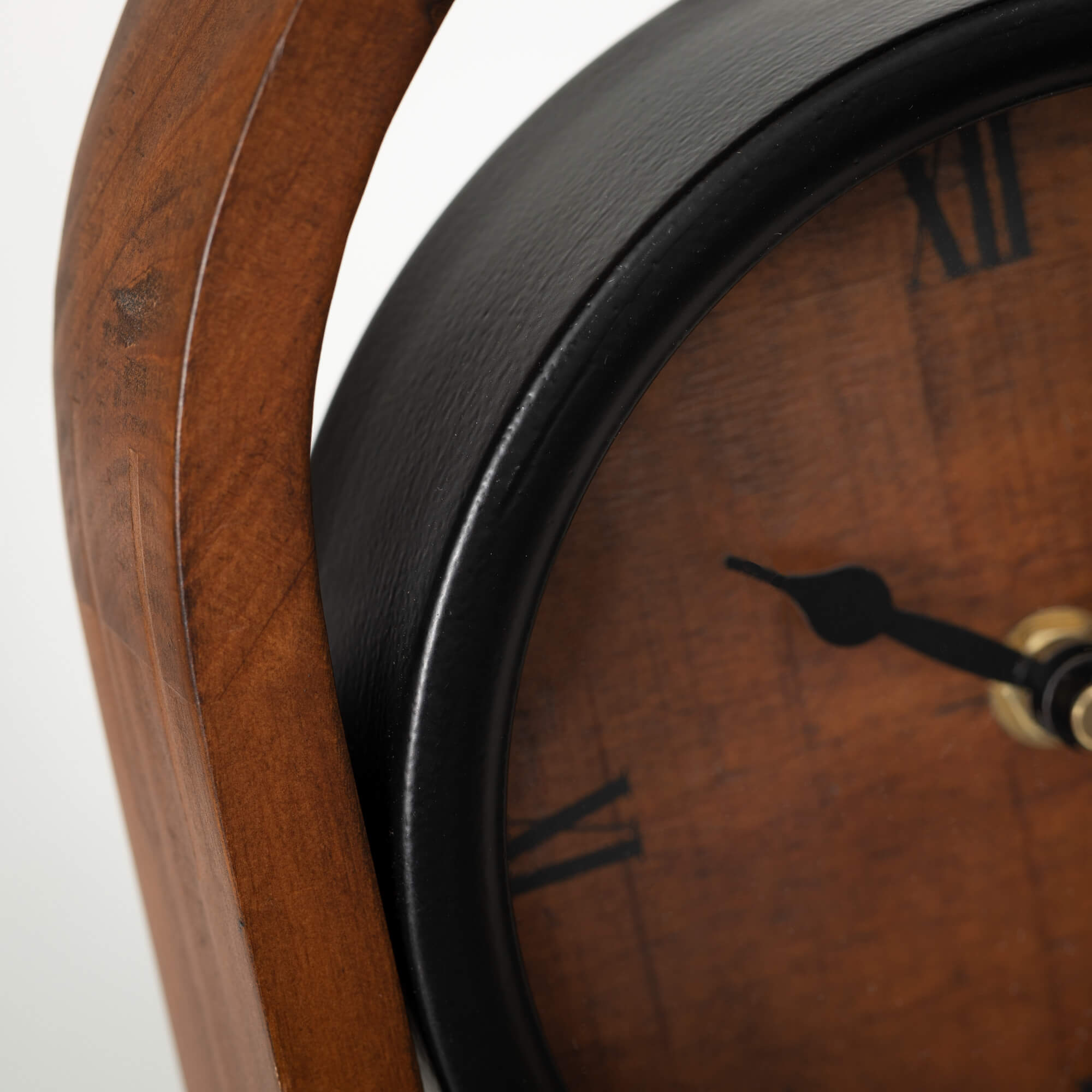 Arched Wood Framed Desk Clock