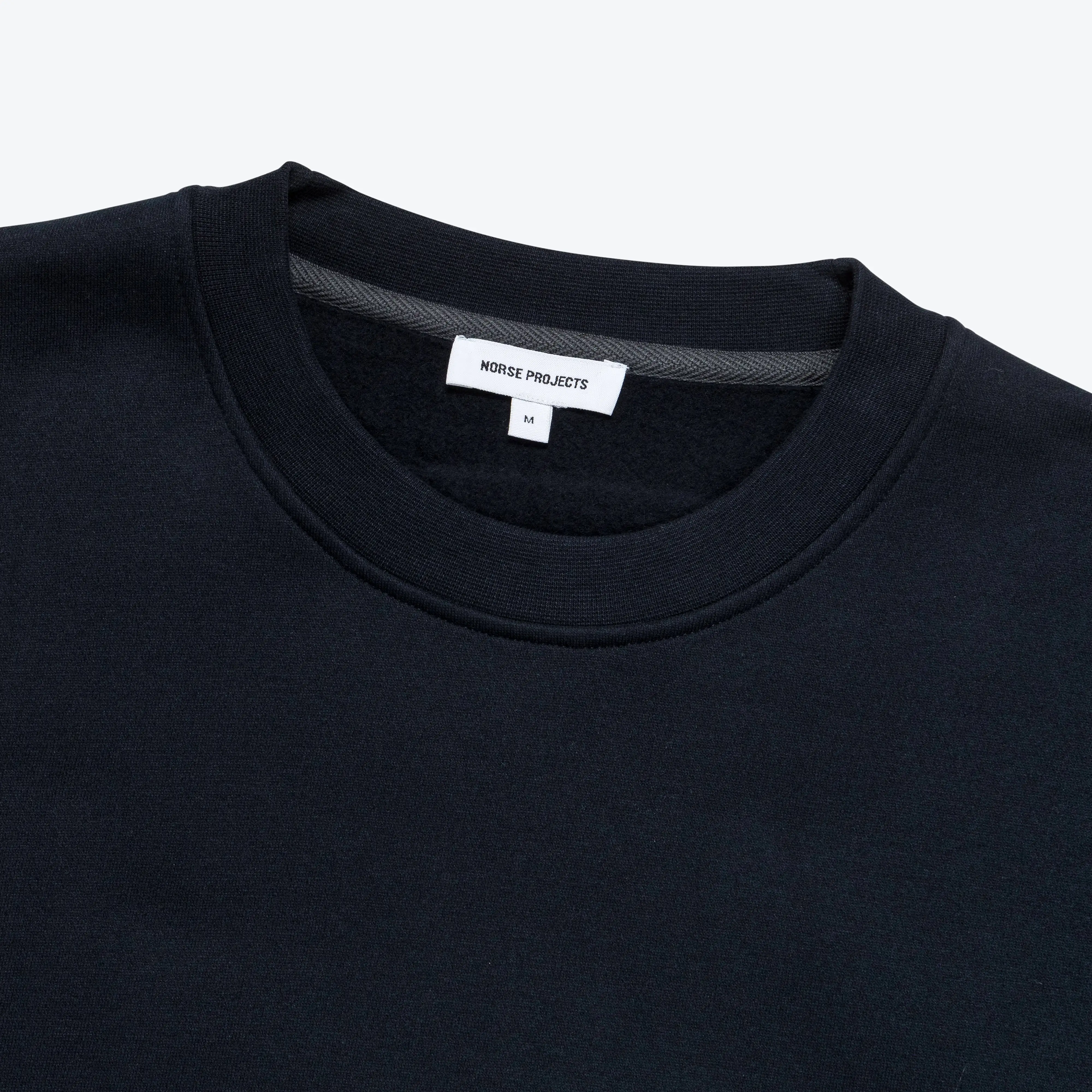 Arne Brushed Crew - Dark Navy