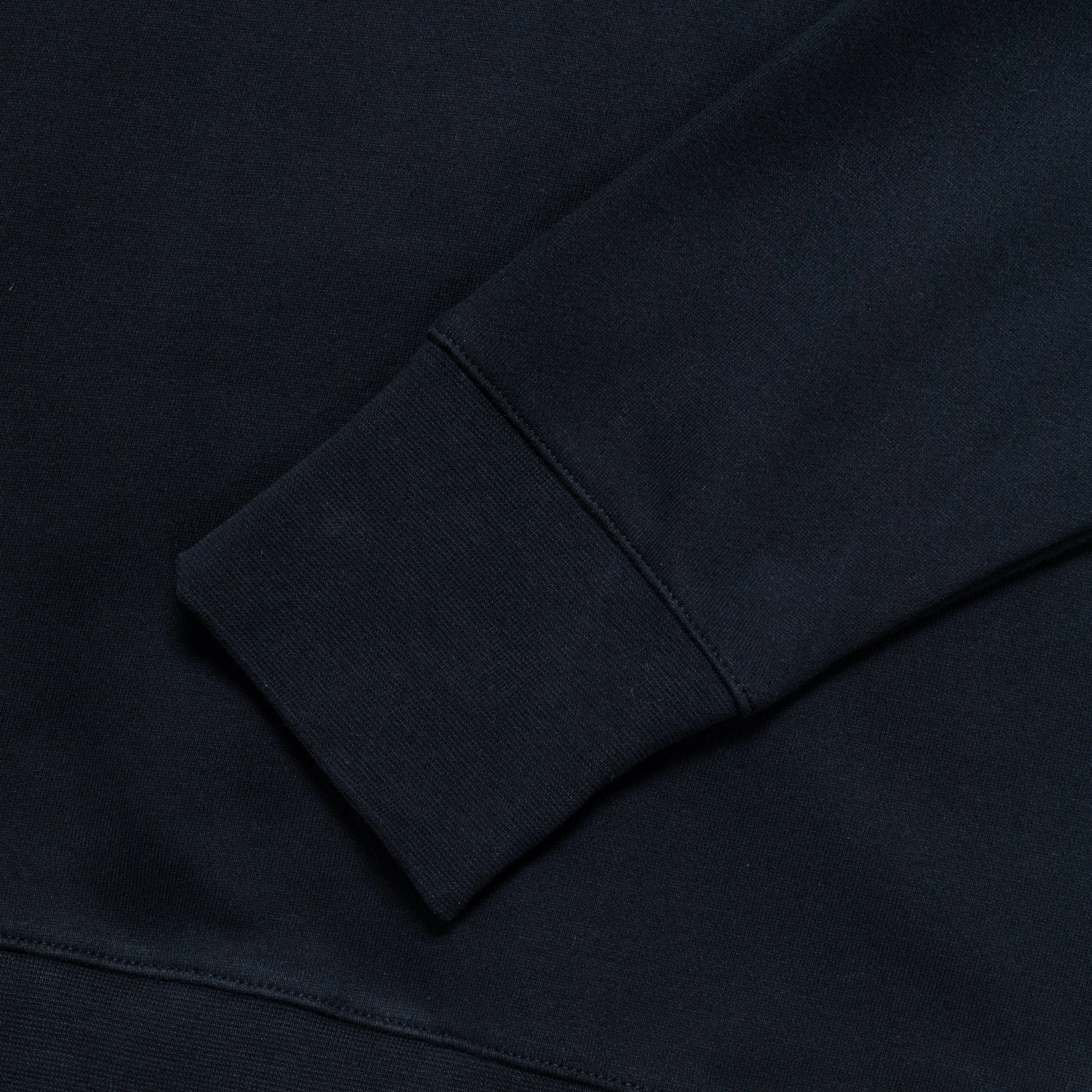 Arne Brushed Crew - Dark Navy