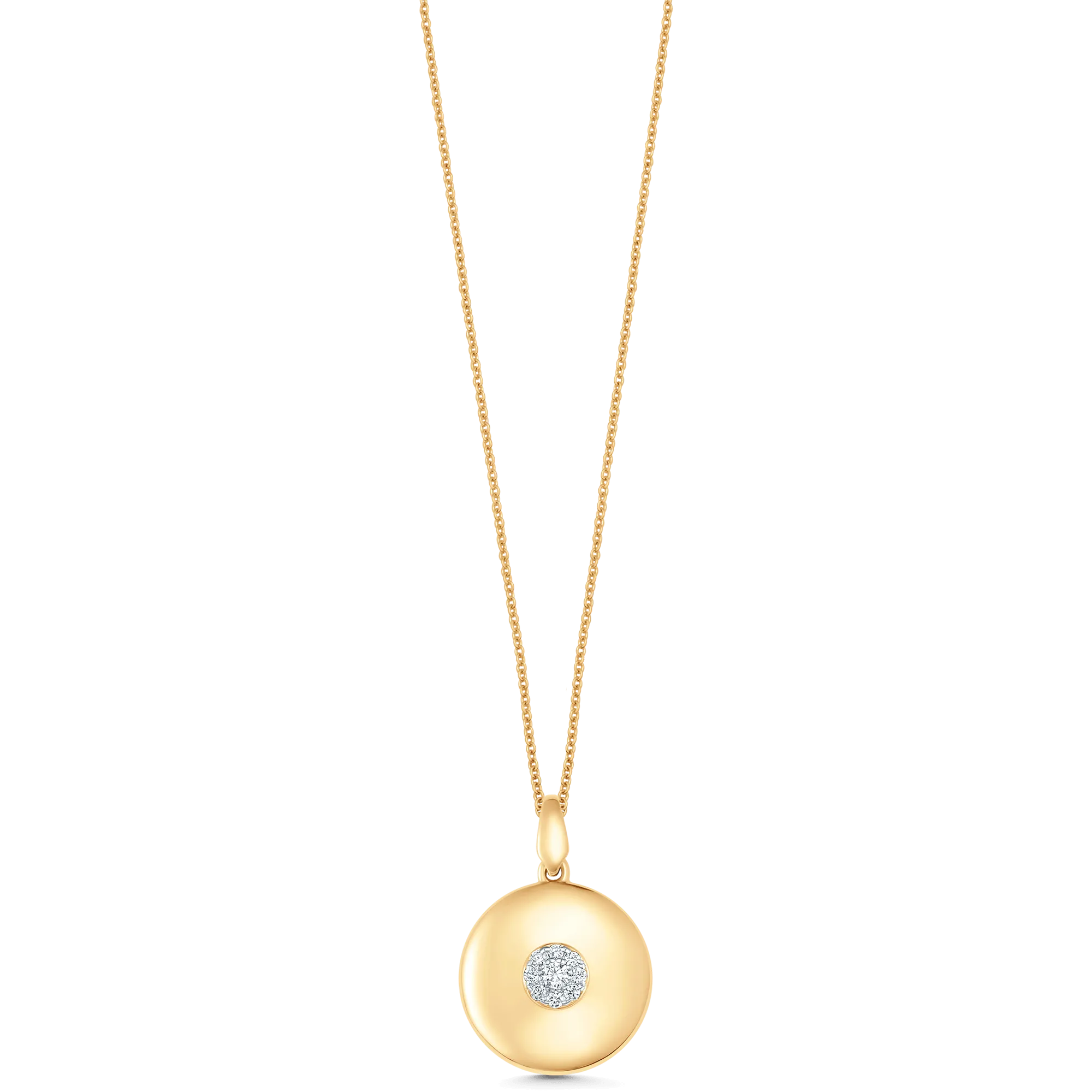 Aurora Illusion Small Round Pendant Illusion Necklace