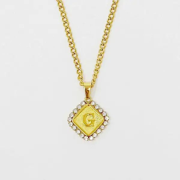 Aztec Delight Initial Necklace