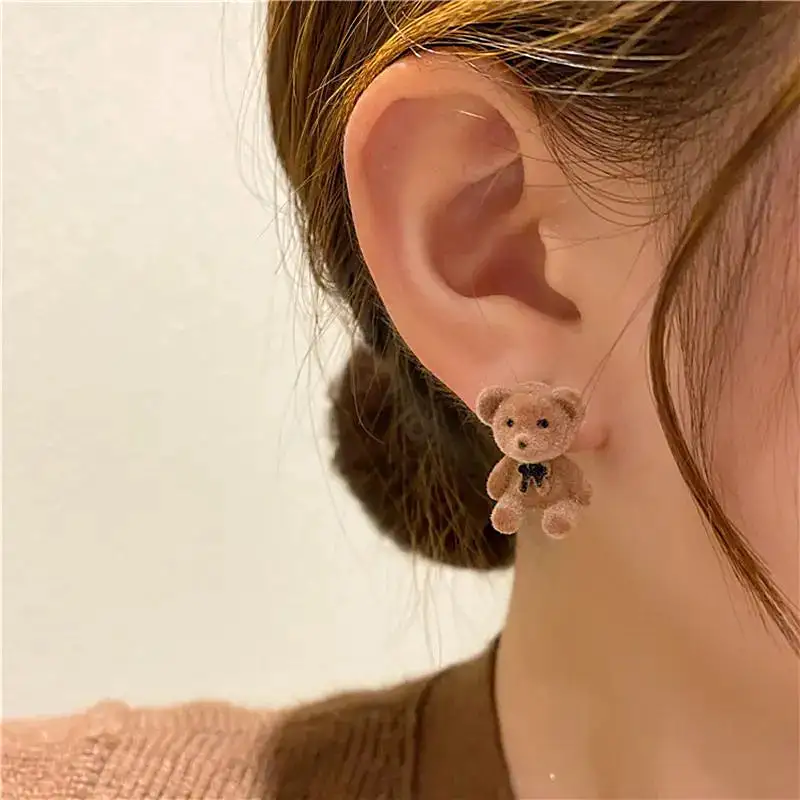 Bear and Rabbit Earrings MK19486