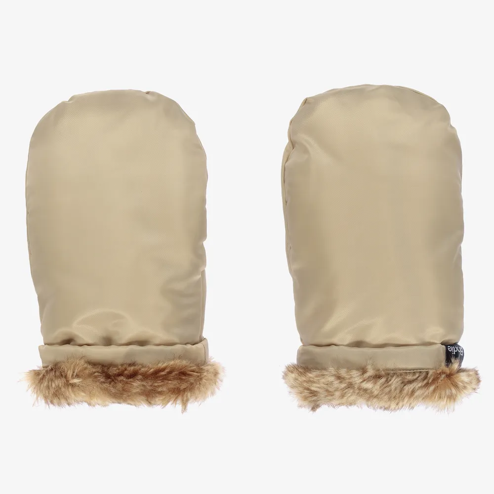 Beige Stroller Mittens