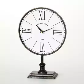 Black Antique Desk Clock