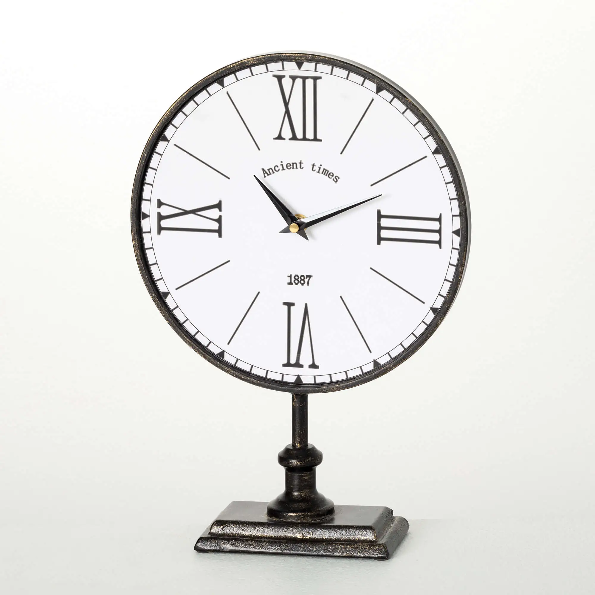 Black Antique Desk Clock