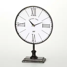 Black Antique Desk Clock