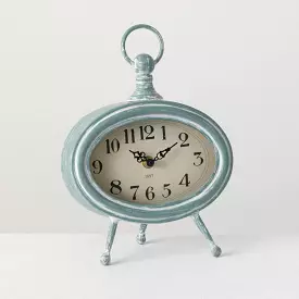 Blue Retro Desk Clock