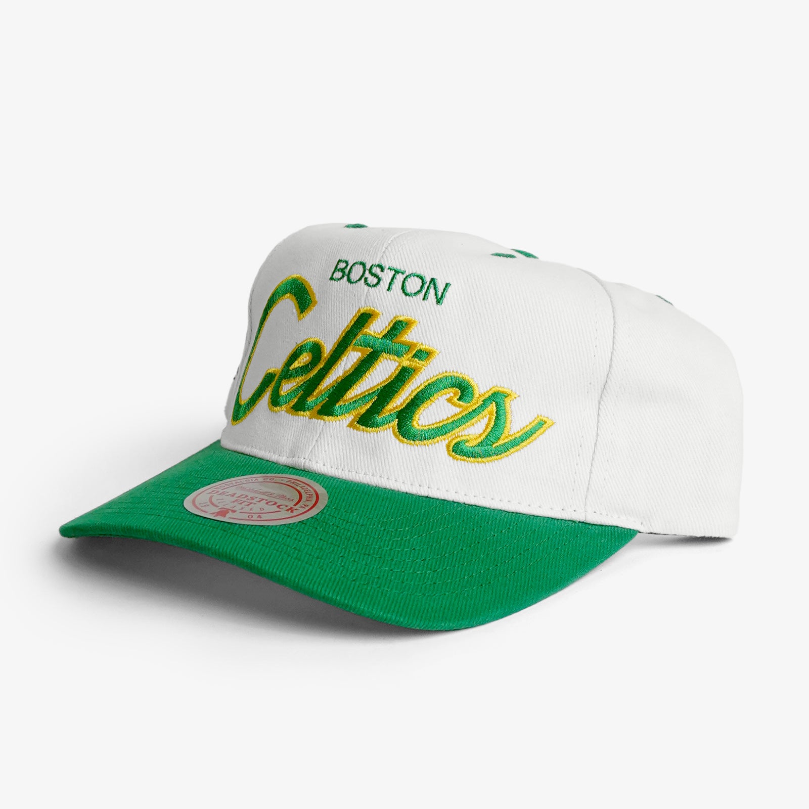 Boston Celtics Team Script Deadstock Snapback - Off White