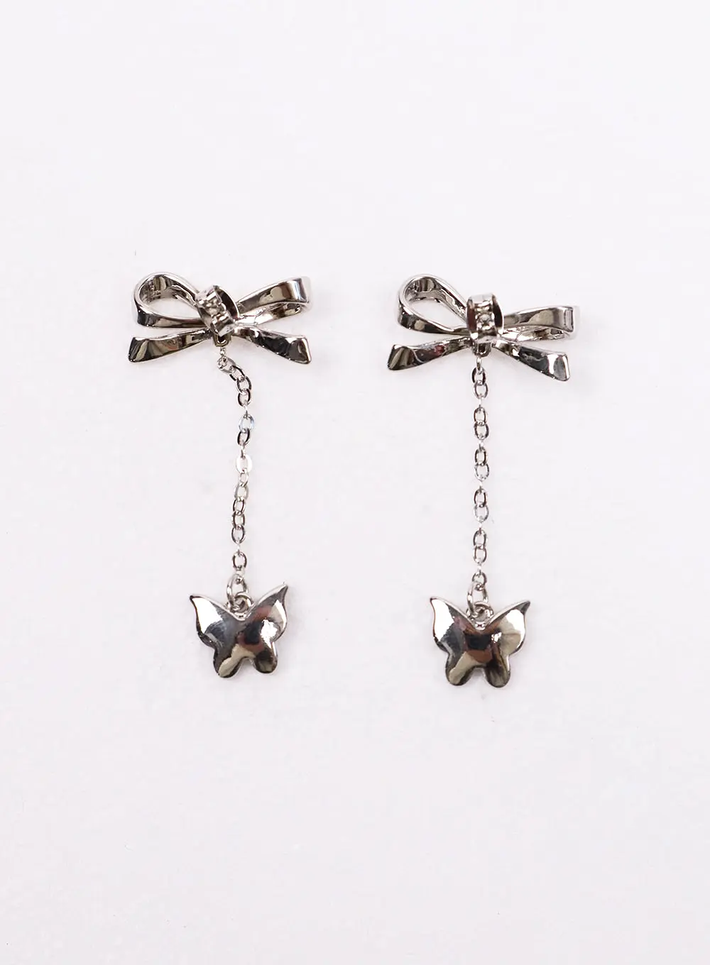 Bowknot Chain Earrings IJ419