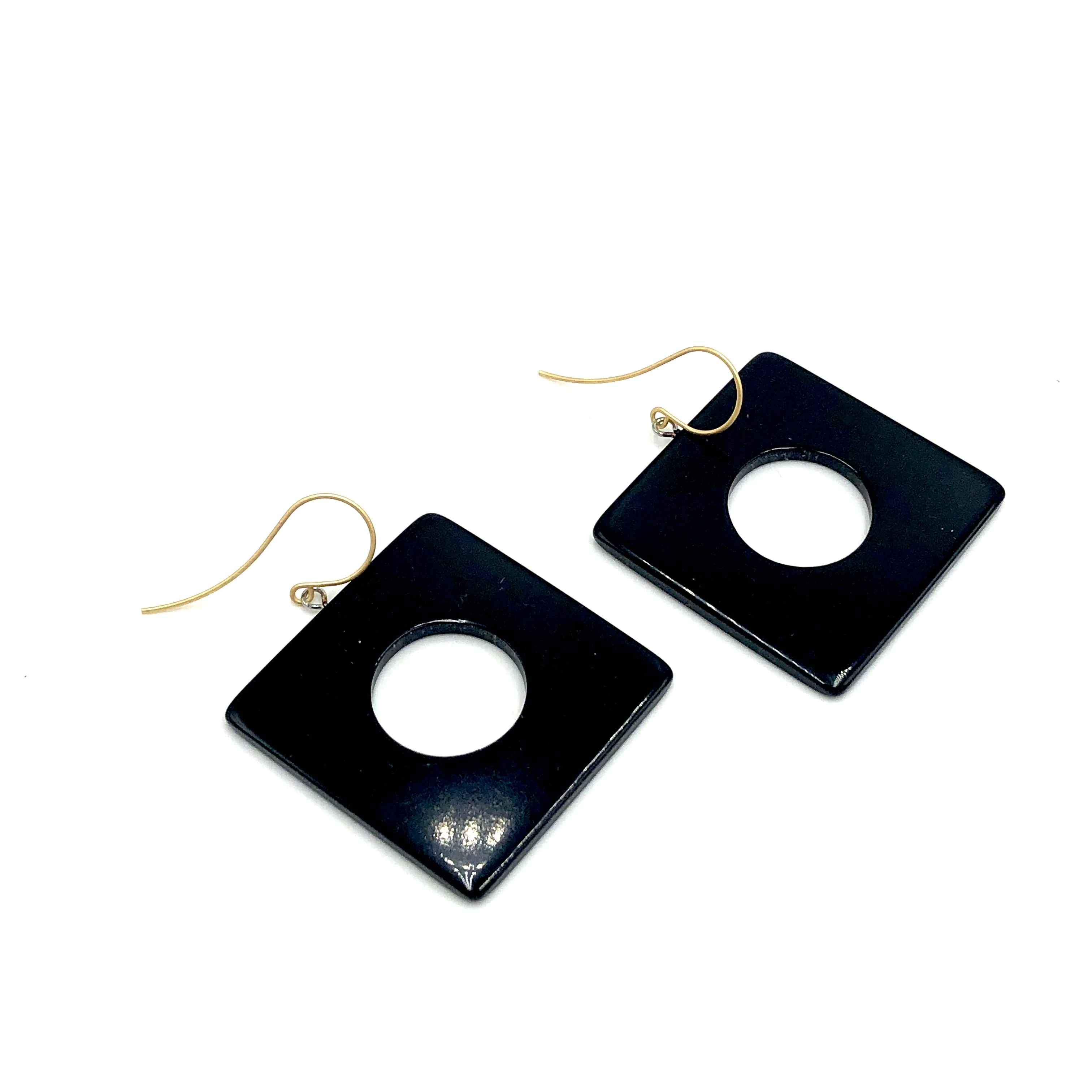 Business Per Usual Square Drop Earrings