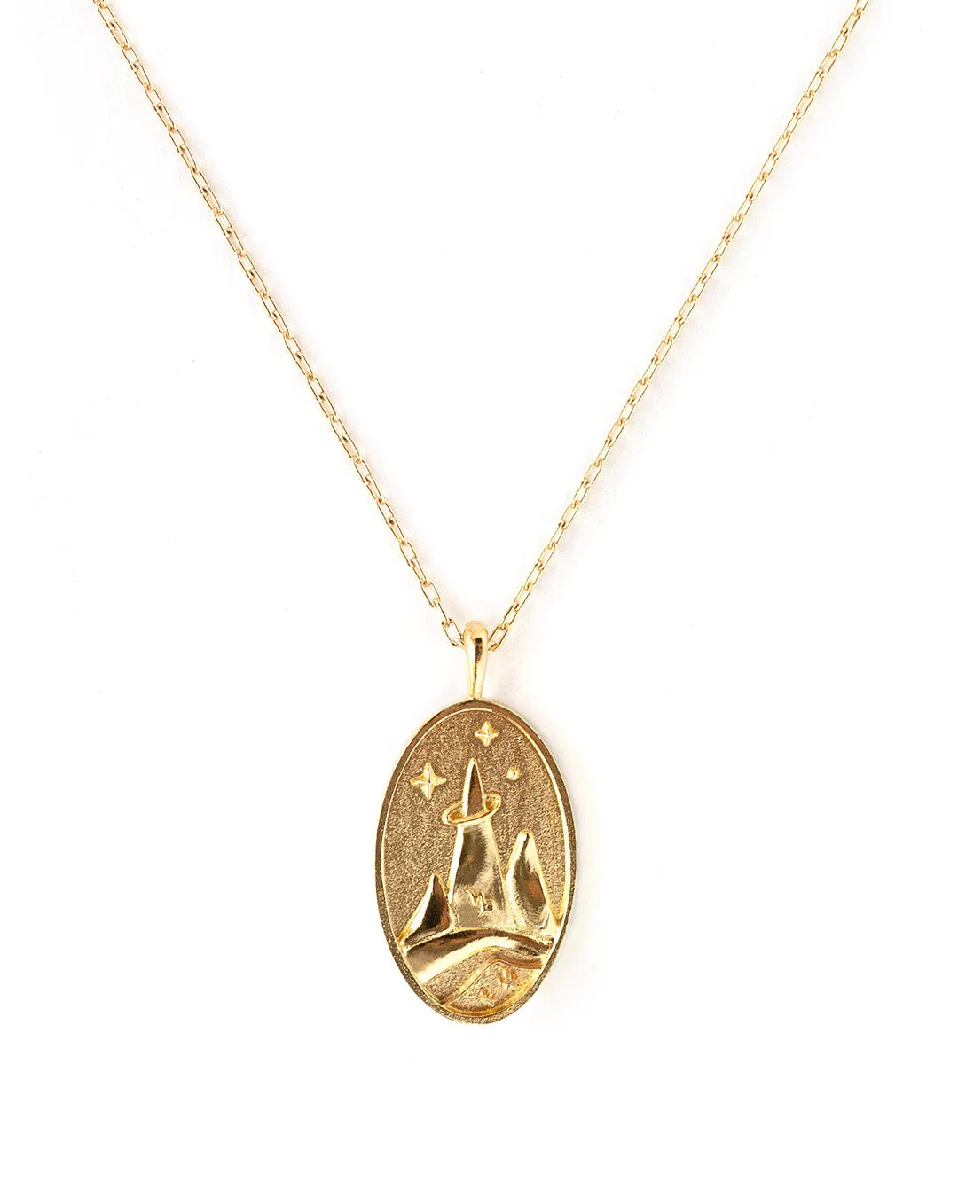 Capricorn Gold Zodiac Necklace