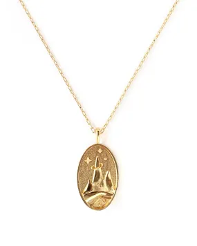 Capricorn Gold Zodiac Necklace