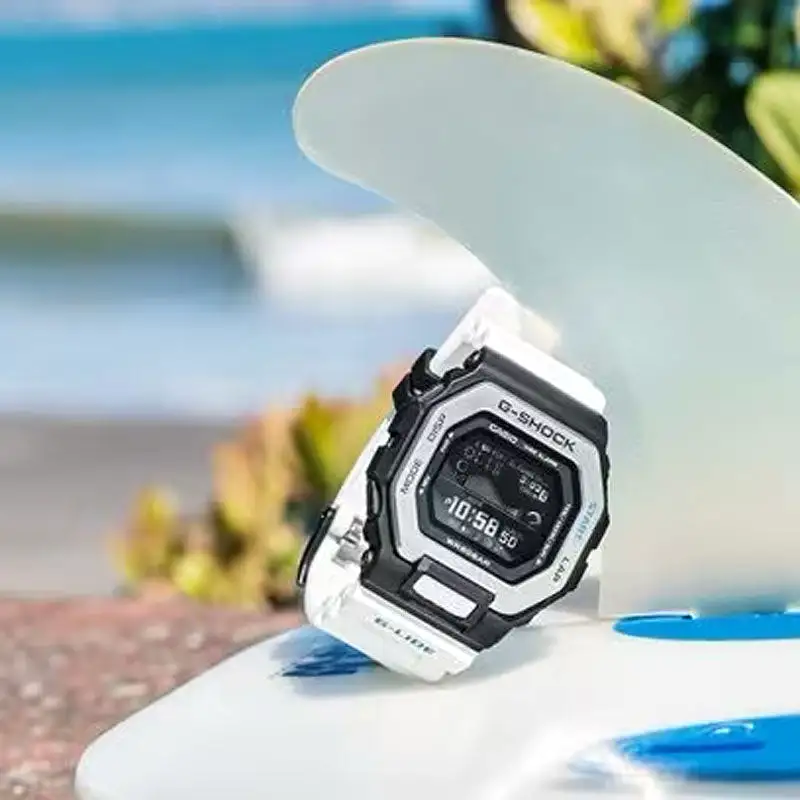 CASIO G-SHOCK G-SLIDE DIGITAL WATCH WHITE RESIN SURF WATCH GBX100-7