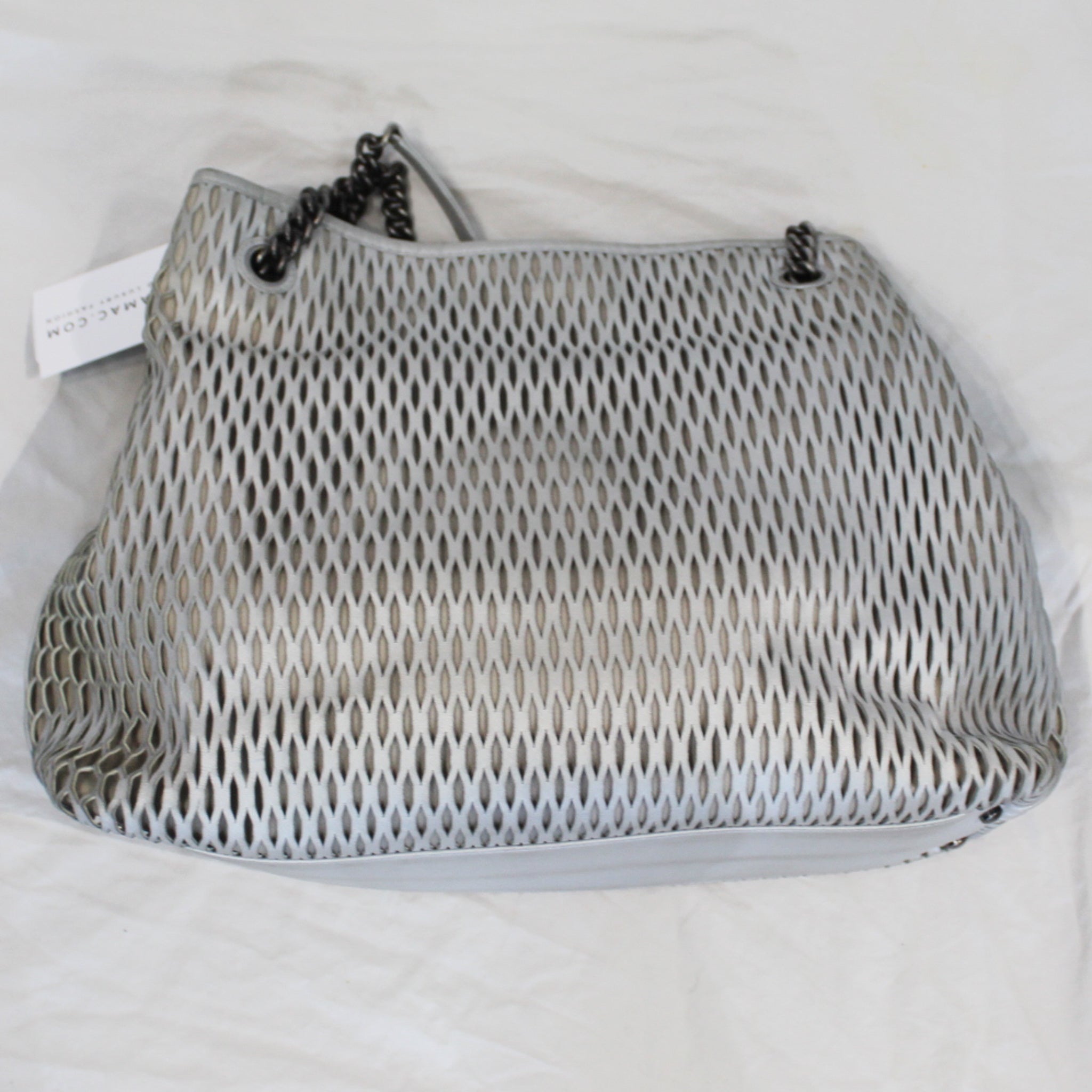 Chanel Silver Leather 2014 2505 Accordion Bag