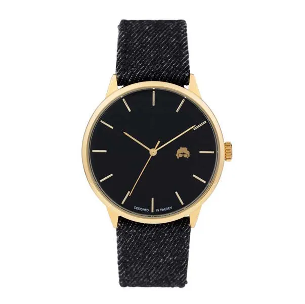 Cheapo Brand Watches Khorshid Ali Gold Black Denim