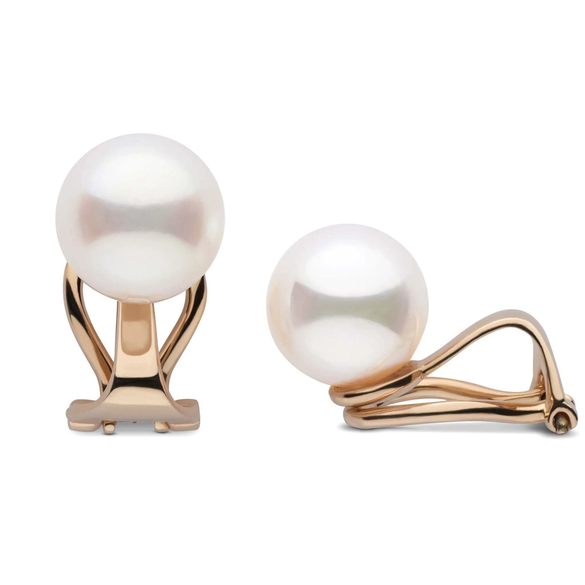 Clip Collection Freshadama 10.0-11.0 mm Pearl Stud Earrings