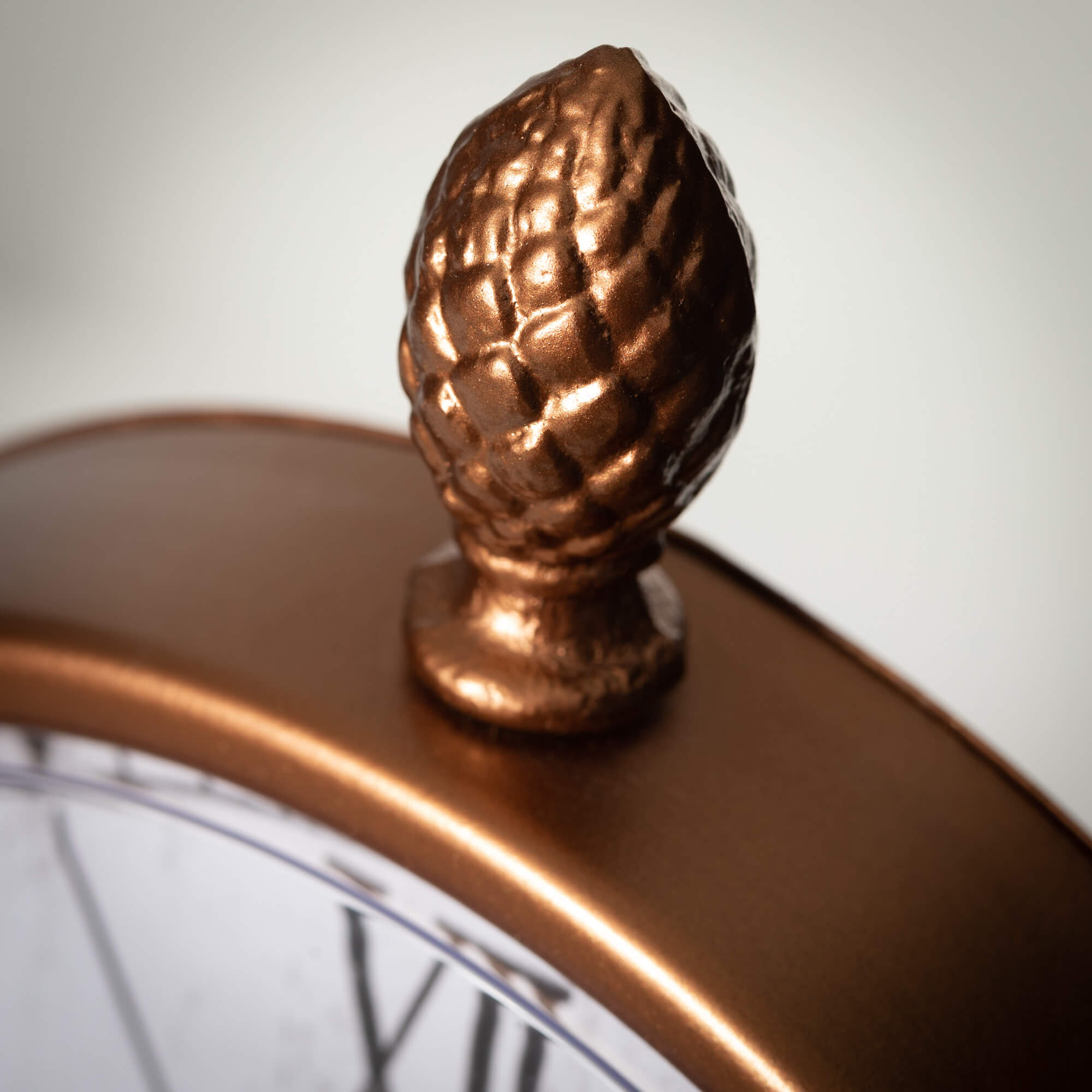 Copper Pedestal Desk Clock