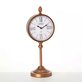 Copper Pedestal Desk Clock