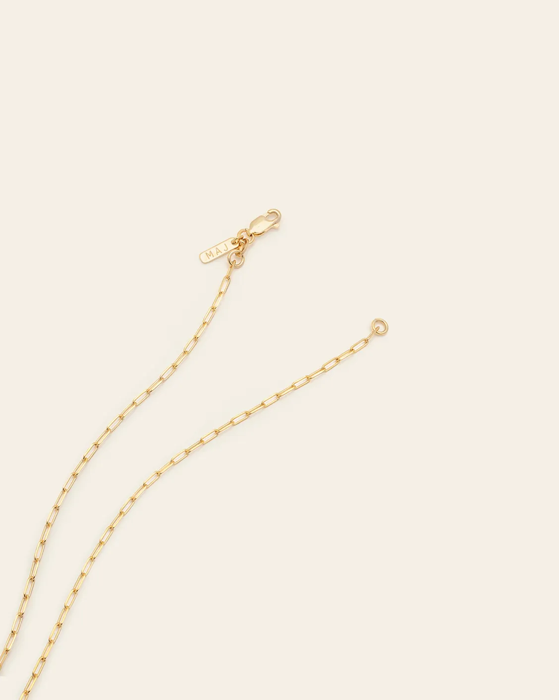 Delicate Circle Clasp Necklace - Gold Vermeil