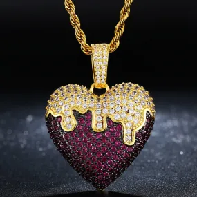 Dripping Heart Pendant