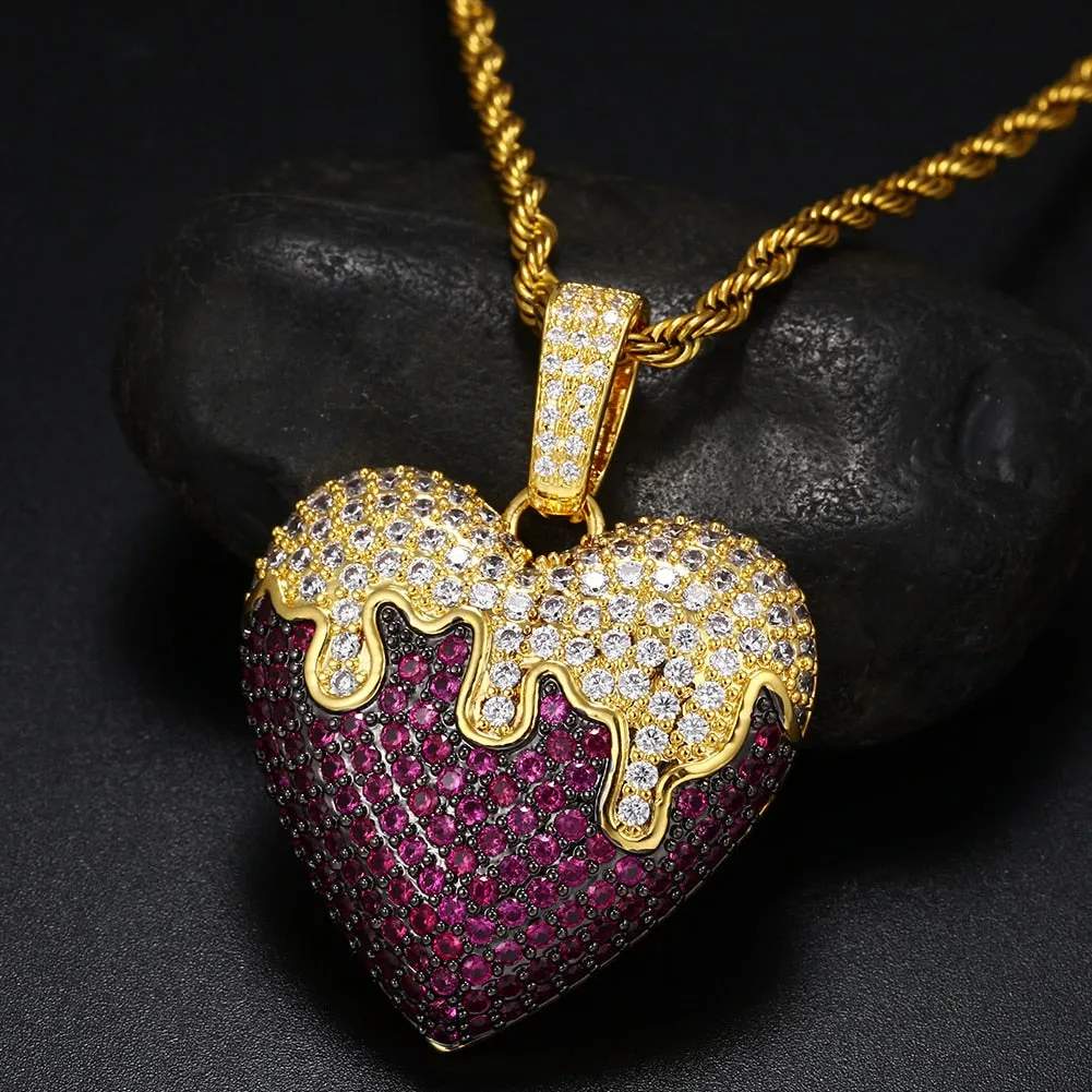 Dripping Heart Pendant