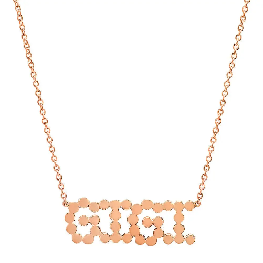 DSJ's Signature Meaningful Gold GIGI Necklace