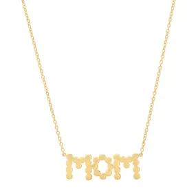 DSJ's Signature Meaningful Gold MOM Necklace