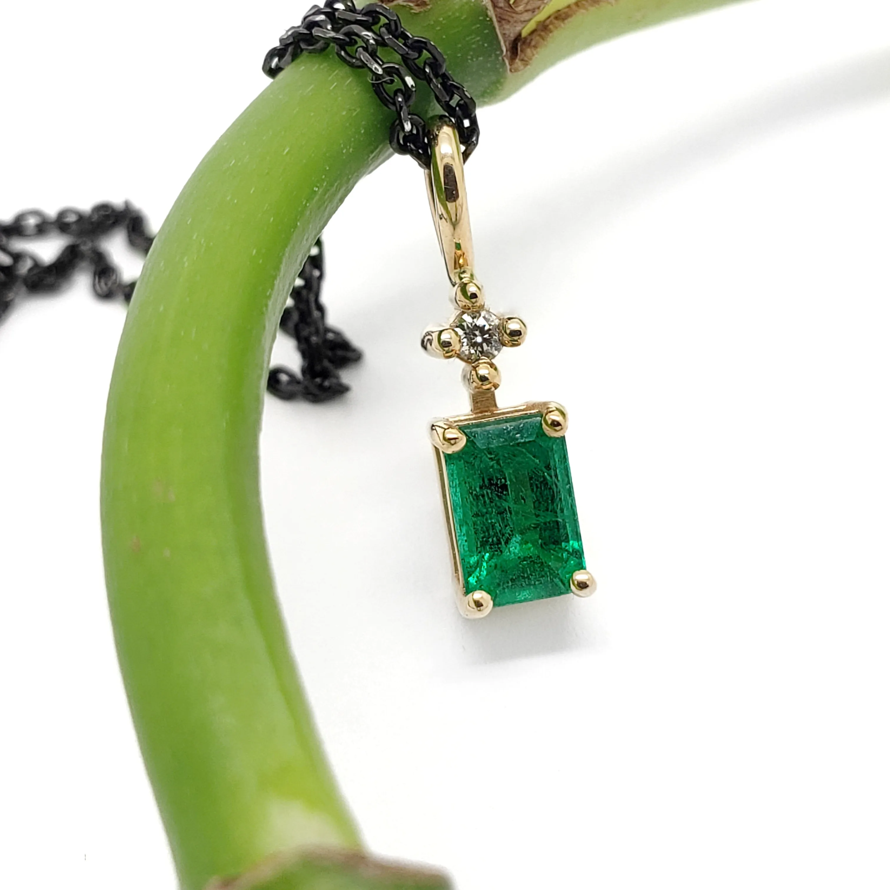 Emerald & Diamond Pendant