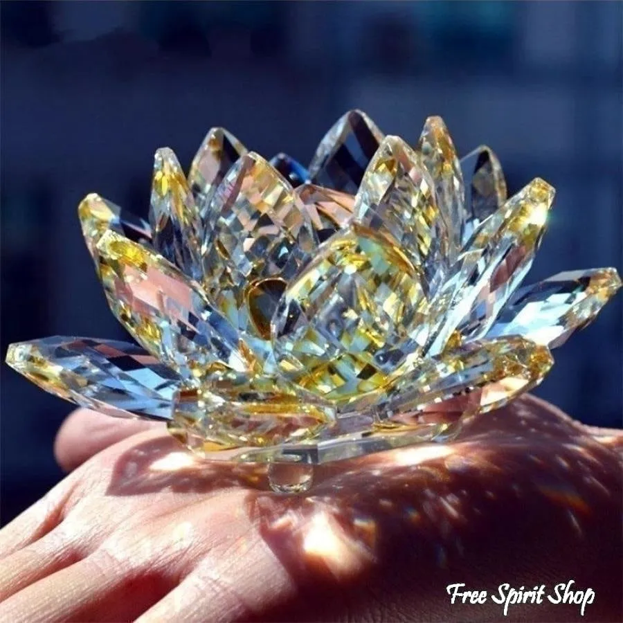 Feng Shui Crystal Lotus Flower