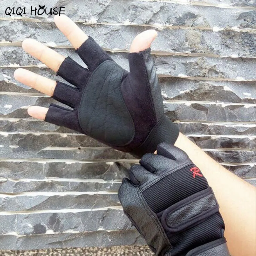 Fitness Gloves Men Fingerless Drving Motorcycle Gloves Comfortable Football Gloves Luvas Motociclista#B920 SM6