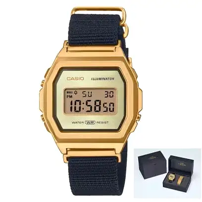 G Shock Vintage Digital Watch Men (A1000MGN-9 - Gold)